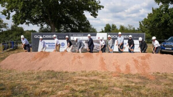 Spatenstich am 18. Juli 2025 beim THW Obernburg